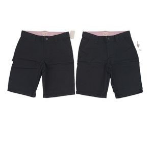 NWT Cat & Jack Girls School Uniform Shorts Size 12 Two Pack Ebony